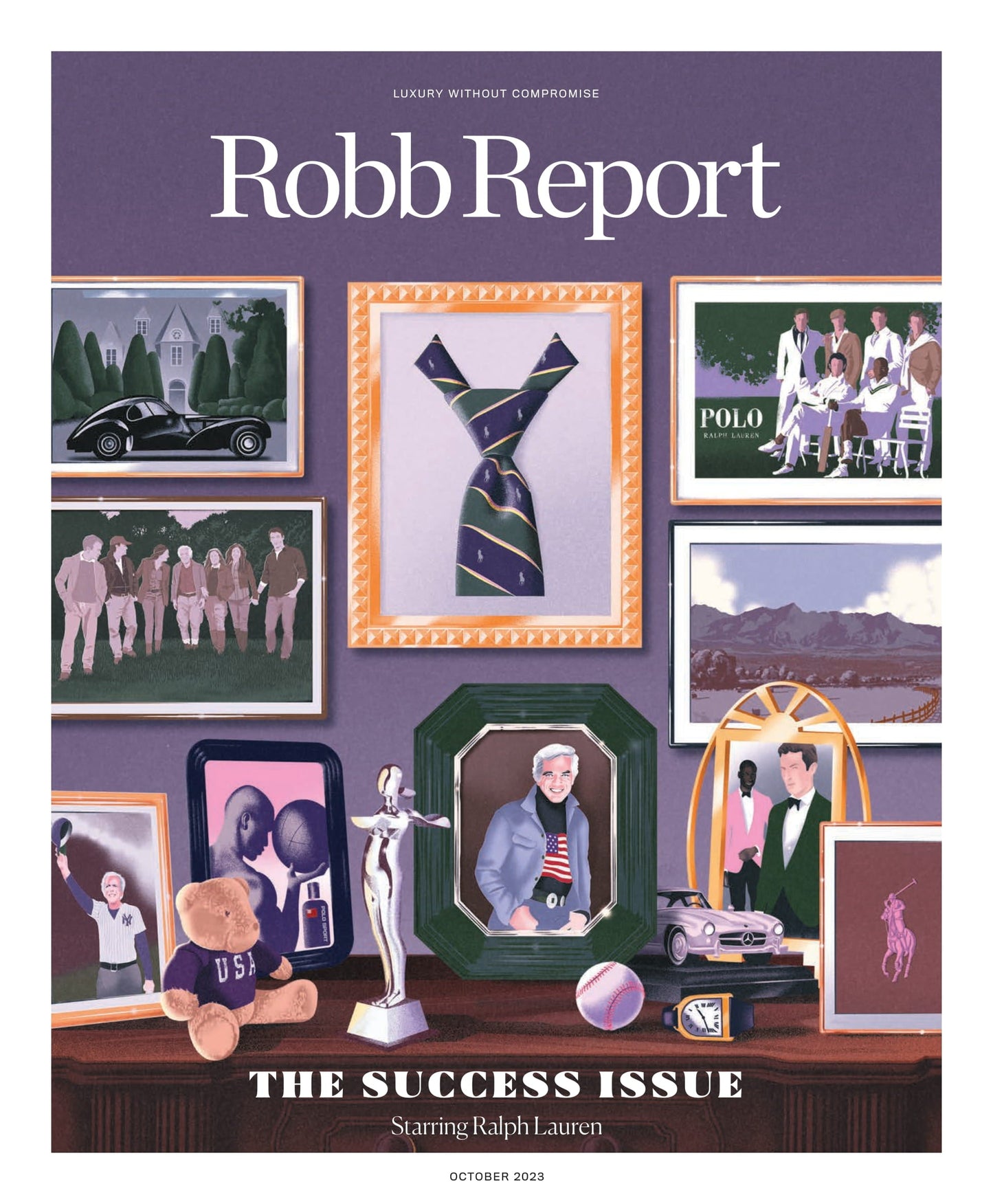 Robb Report - The Success Issue October 2023: Starring Ralph Lauren, Photos Of Fall-Winter Polo & Purple Label Collections Amongst His Car Collection, Navier Founder Reshapes Marine Industry & More!