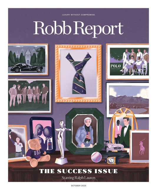 Robb Report - The Success Issue October 2023: Starring Ralph Lauren, Photos Of Fall-Winter Polo & Purple Label Collections Amongst His Car Collection, Navier Founder Reshapes Marine Industry & More!