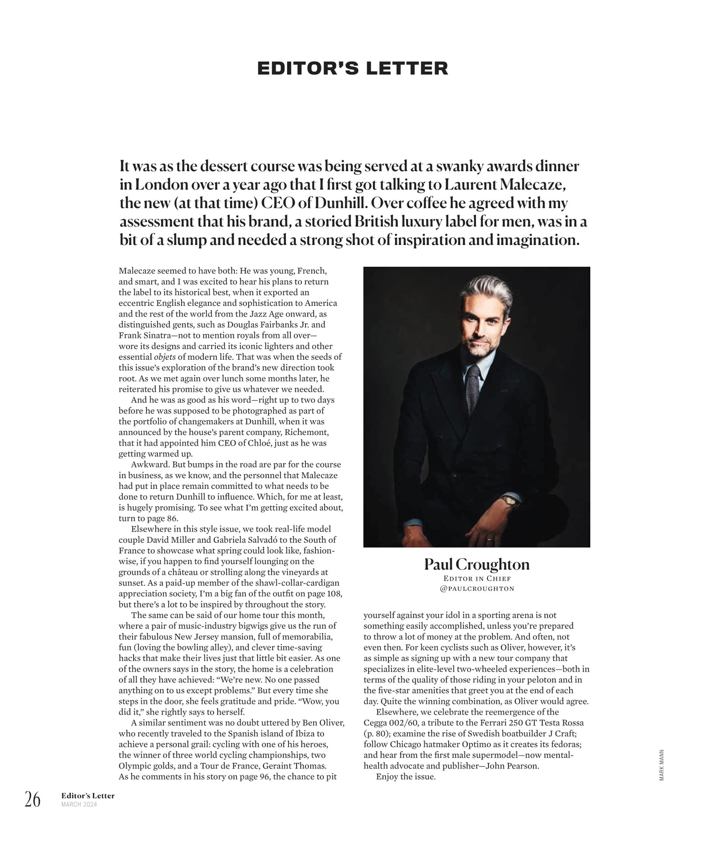 Robb Report - The Style Issue March 2024: Easy Does It, Which Fashion Tribe Are You?, Can Dunhill Regain Its Mojo?, Cycling In Ibiza, Dubai Hub For Watch Collectors, A Taste Of Provence & More!