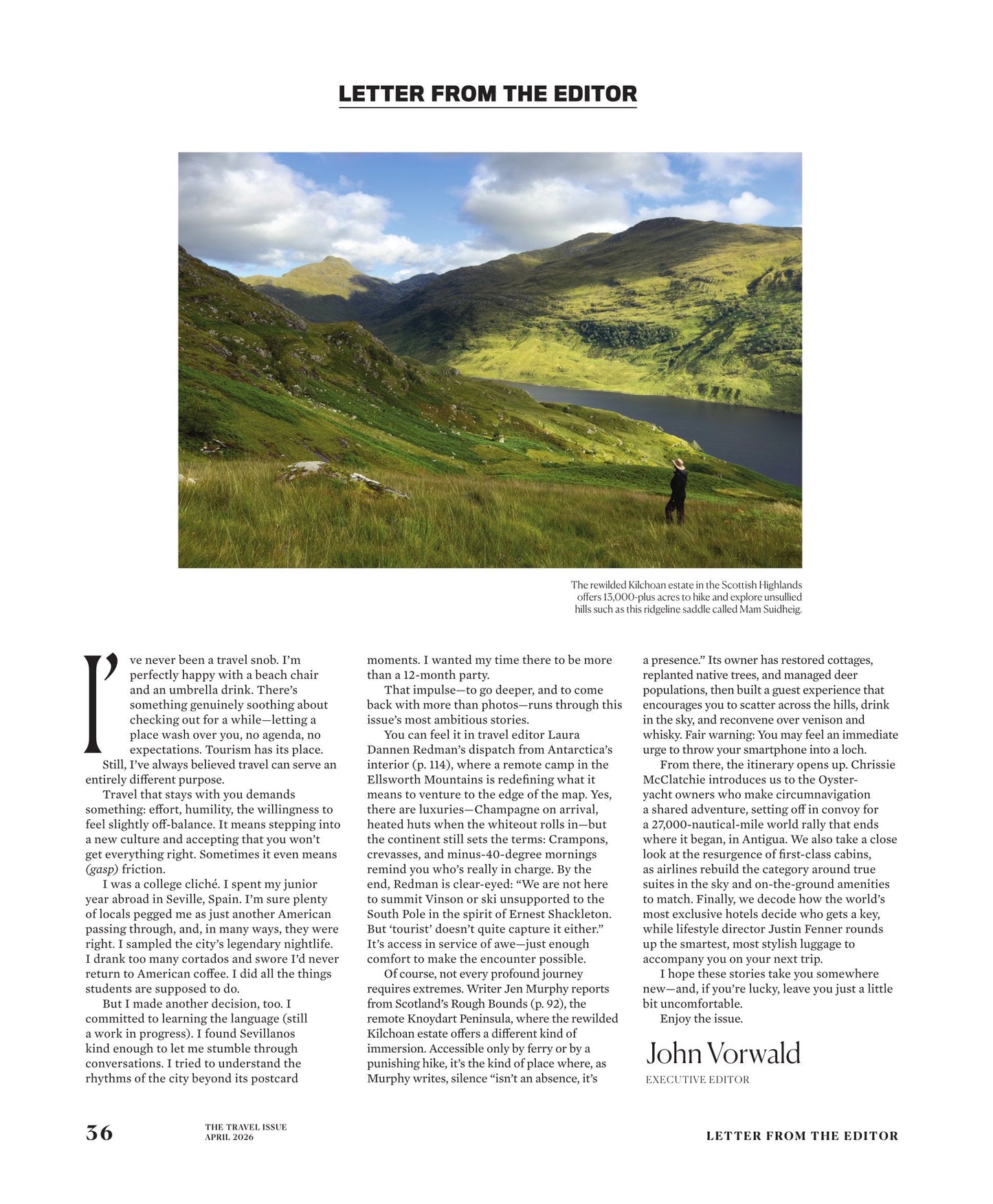 Robb Report - The Travel Issue April 2026: Suite Dreams In The West Indies, Scotland’s Kilchoan Estate, Luxury Solar Eclipse Trip, Antarctica’s New Luxury Travel Era, First-Class Reinvented & More!