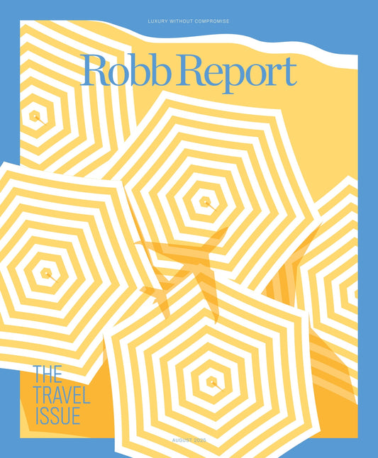 Robb Report - The Travel Issue August 2025: Private Jet Odysseys, Barbuda’s Revival, Dutch Renaissance, Top Wellness Trends, Luxurious Food & Wine Getaways, Hottest High-Tech Travel Gadgets & More!