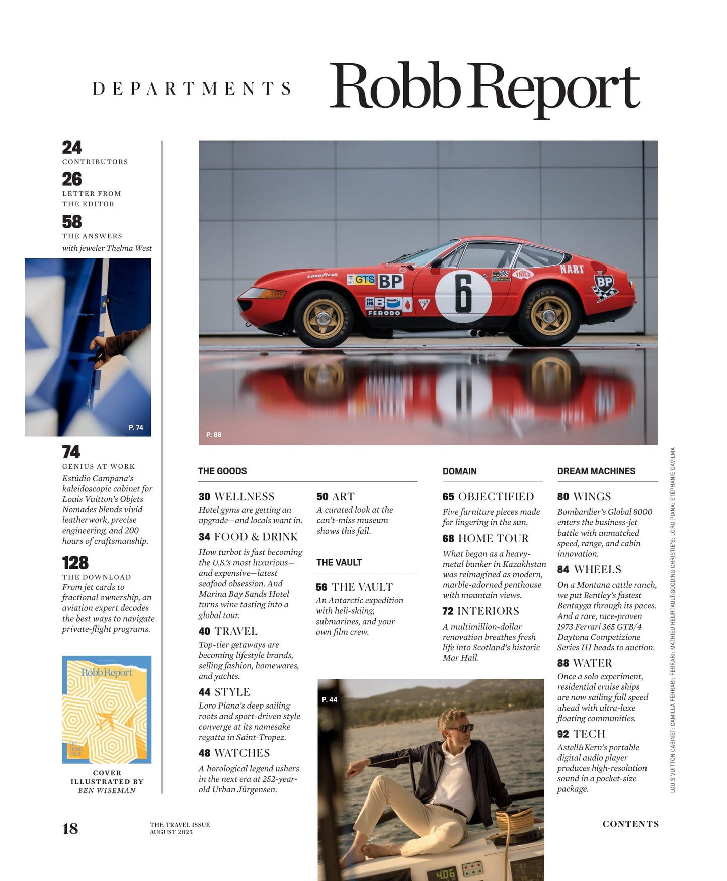 Robb Report - The Travel Issue August 2025: Private Jet Odysseys, Barbuda’s Revival, Dutch Renaissance, Top Wellness Trends, Luxurious Food & Wine Getaways, Hottest High-Tech Travel Gadgets & More!