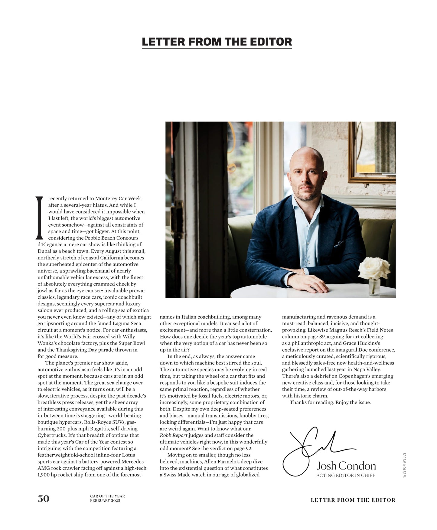 Robb Report - Car Of The Year Issue February 2025: Exclusive Longevity Summit In Napa Valley, Tips On Navigating Ultra-Prime Real Estate Market, Parmigiano-Reggiano Production, Yacht Interiors & More!