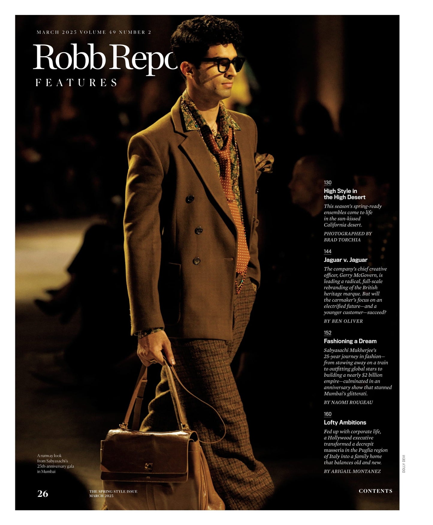 Robb Report - The Spring Style Issue March 2025: Lofty Ambitions, Sabyasachi Mukherjee's Journey In Fashion, Michelin's Influence, MoMA, Lugano, Krug's Winery, Ozempic's Impact To Your Closet & More!