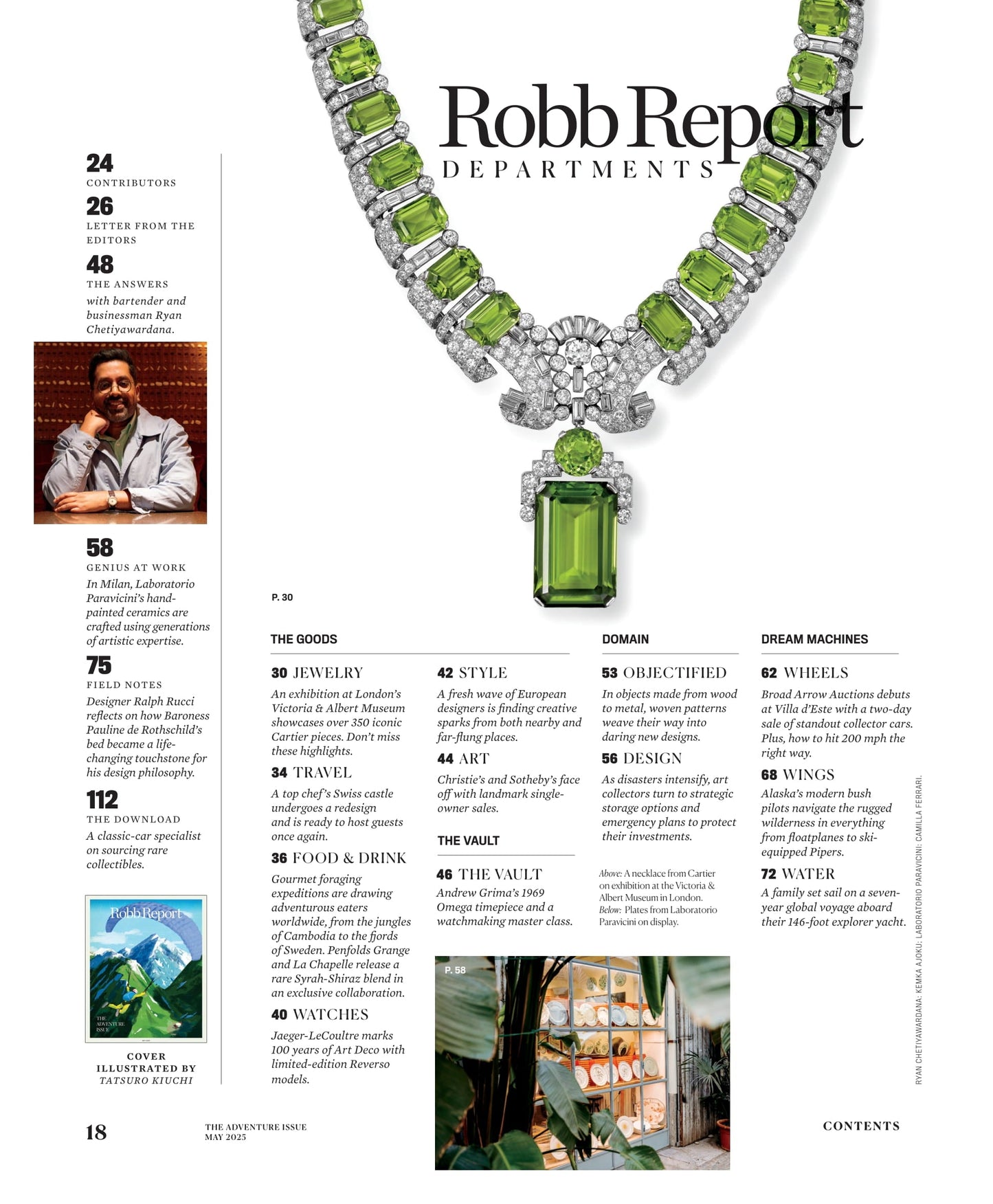 Robb Report - The Adventure Issue May 2025: Global Adventure Travel, Swiss Castles To Colombian Shores, Rare Timepieces, Designer Objects, Island Getaways, Paragliding, Private Islands & More!