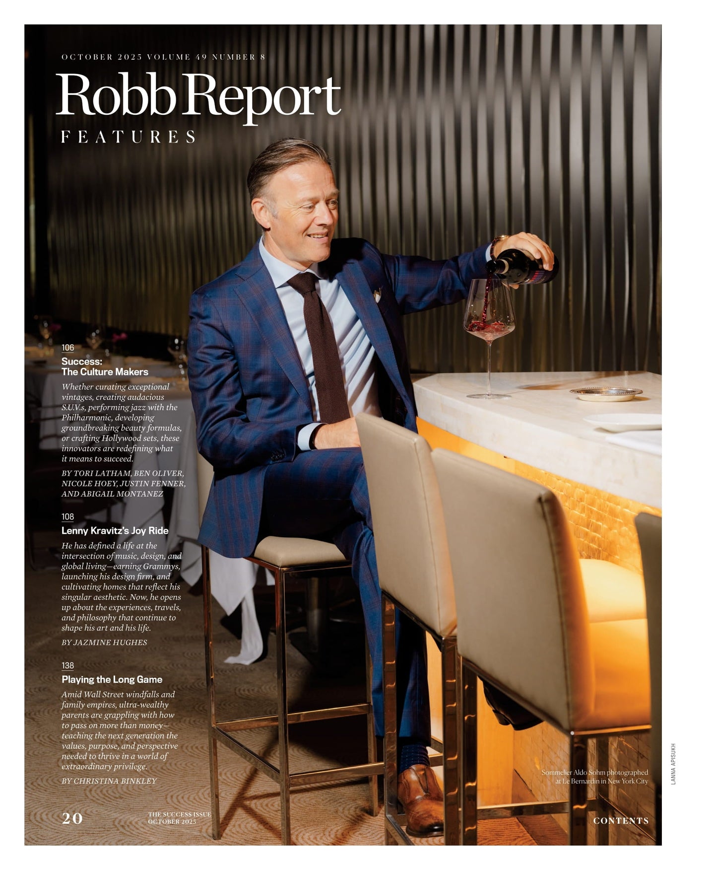 Robb Report - The Success Issue October 2025: Lenny Kravitz’s Formula For Success, Four Seasons & Ritz-Carlton Are Elevating Luxury Travel, Supercar Showdown, The Minds Of Culture Makers & More!