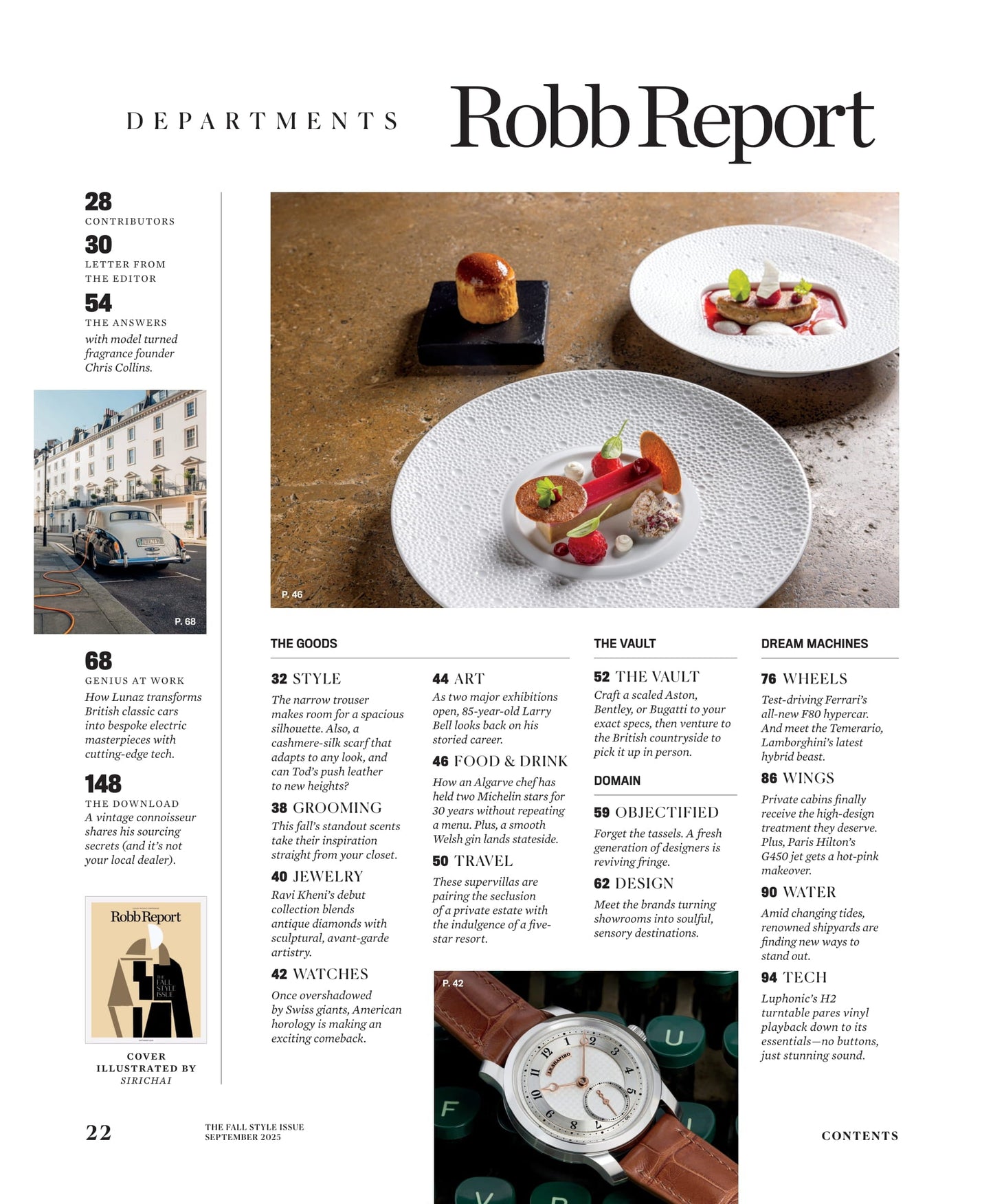 Robb Report - The Fall Style Issue September 2025: The Guide To Luxury Living, Hottest Gadgets, Gastao’s Alpine Luxury,  Designer Watches, Jewelry, Sartorial Trends, Men’s Grooming Essentials & More!