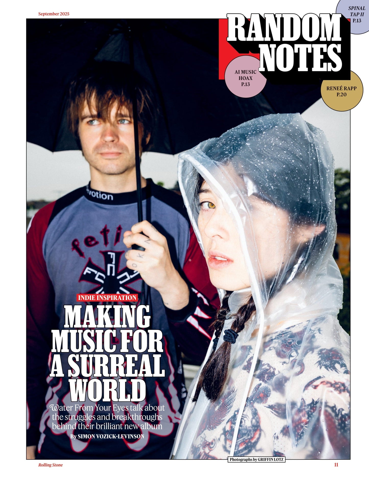 Rolling Stone - September 2025: Steve Lacy’s Life & Music, Renée Rapp Unfiltered, Remembering Sly Stone, Ozzy & Brian Wilson, Top Influential Creators, Americans Fleeing The American Dream & More!