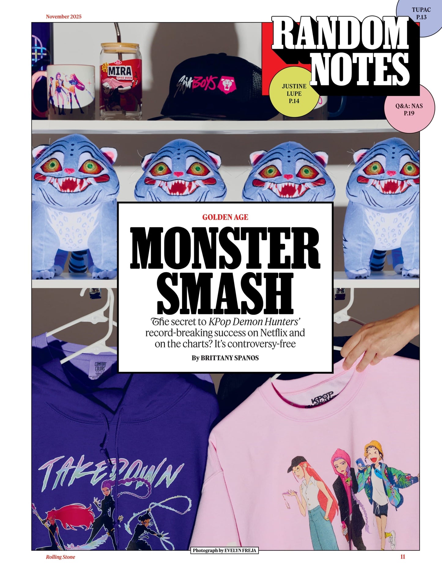 Rolling Stone - November 2025: Musicians On Musicians 2025, Jack Antonoff & Hayley Williams, Gracie Abrams & Cyndi Lauper, Inside The Wild World Of K-Pop Demon Hunters, Trump's New Crackdown & More!