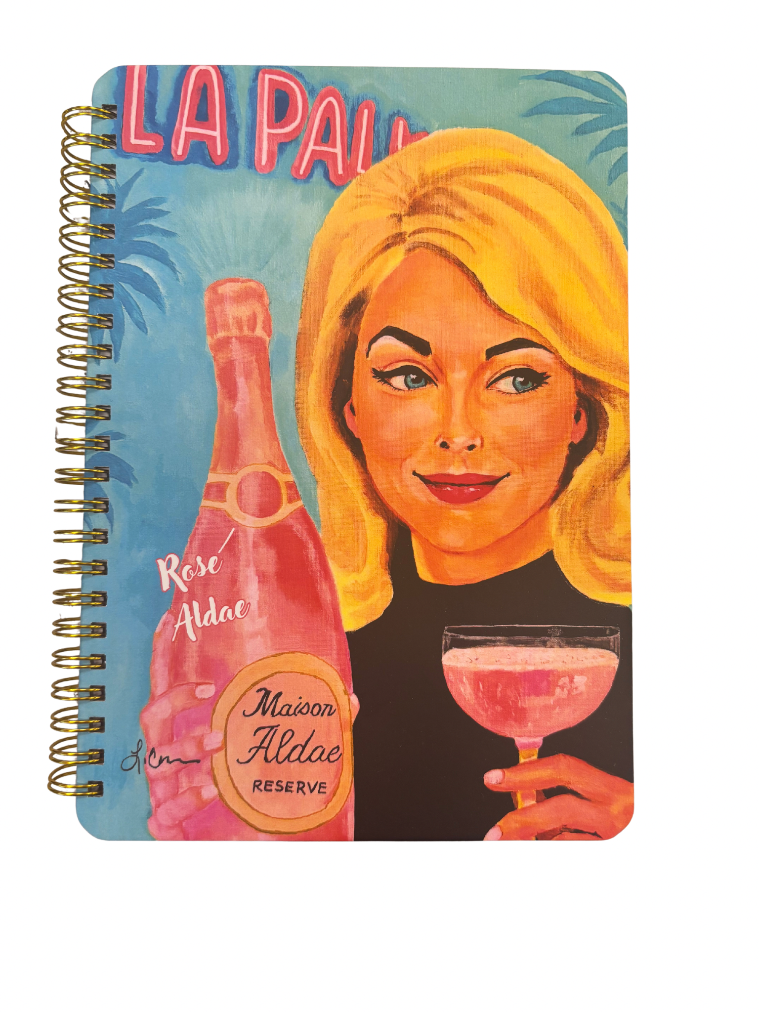 Rosé Aldae Lined Hardcover Journal for Women – Retro Style Chic Notebook