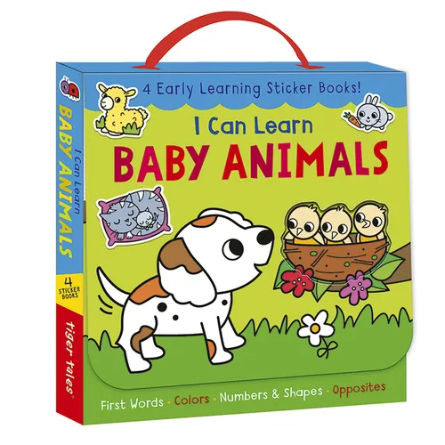 I Can Learn Baby Animals Boxed Set: 4 Early Learning Sticker Books!