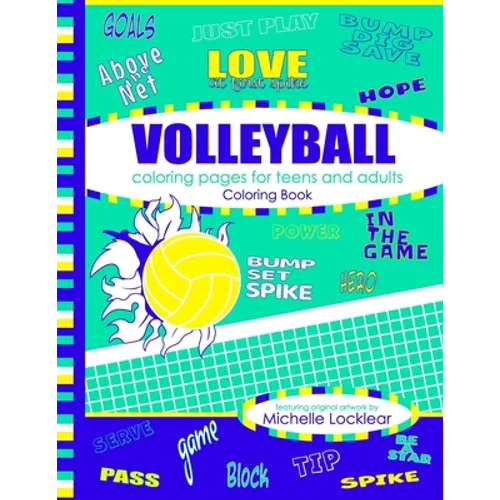 Volleyball Coloring Pages for Teens and Adults Coloring Book