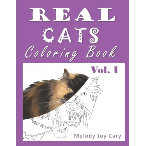 REAL CATS Coloring Book: 50 Pages of Cats to Color for Adults or Kids