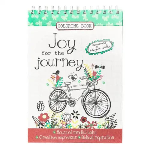 Joy for the Journey Wirebound Coloring Book - Hours of Mindful Calm, Creative Expression, Biblical Inspiration