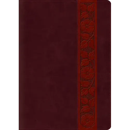 ESV Study Bible, Large Print (Trutone, Mahogany, Trellis Design, Indexed)