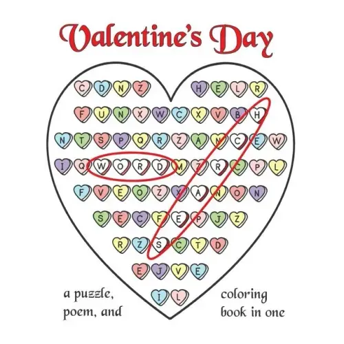 Valentine's Day Word Search: A Puzzle, Poem, and Coloring Book in One