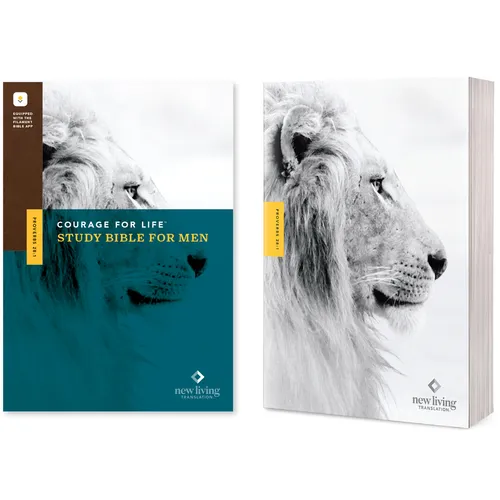 NLT Courage for Life Study Bible for Men, Filament Enabled (Softcover)