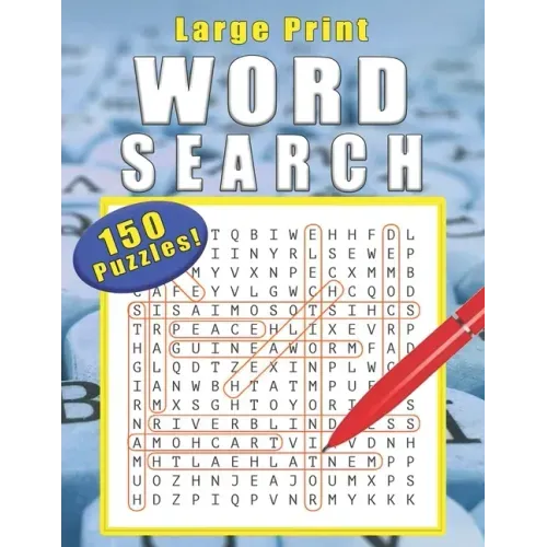Wood Search Book: 150 puzzles with solutions, 8.5 x 11, soft cover, glossy finish