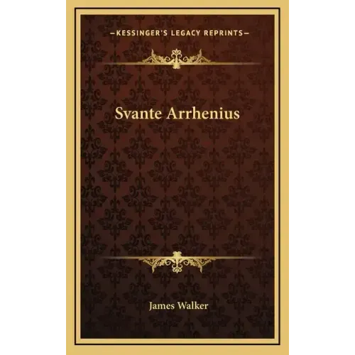 Svante Arrhenius