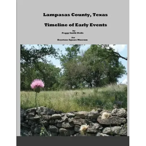 Lampasas County, Texas: Timeline of Early Events