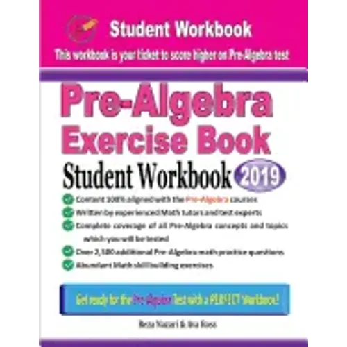 Pre-Algebra Exercise Book: Student Workbook