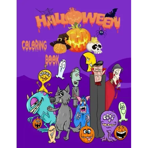 Halloween Coloring Book: Halloween zombie coloring book for Adults and Kids Stress Relieve and Relaxation, Halloween Fantasy Creatures, ... Adu