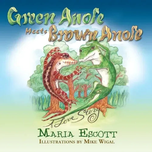 Green Anole Meets Brown Anole, A Love Story