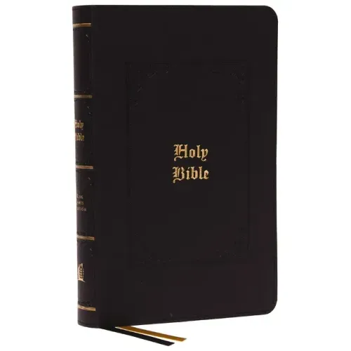 Kjv, Personal Size Large Print Reference Bible, Vintage Series, Black Leathersoft, Red Letter, Thumb Indexed, Comfort Print: Holy Bible, King James Ve