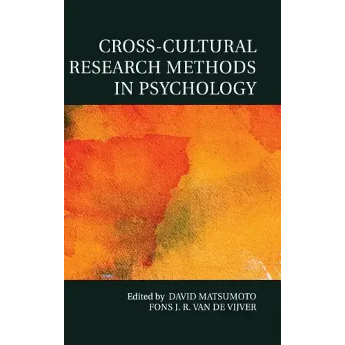 Cross-Cultural Research Methods in Psychology