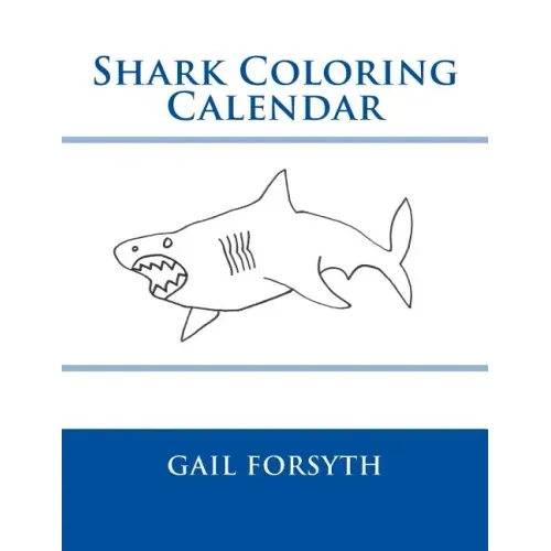 Shark Coloring Calendar