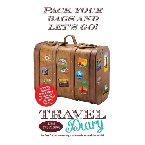 Travel Diary: 152 page travel diary. Perfect for documenting your travels and holidays around the World