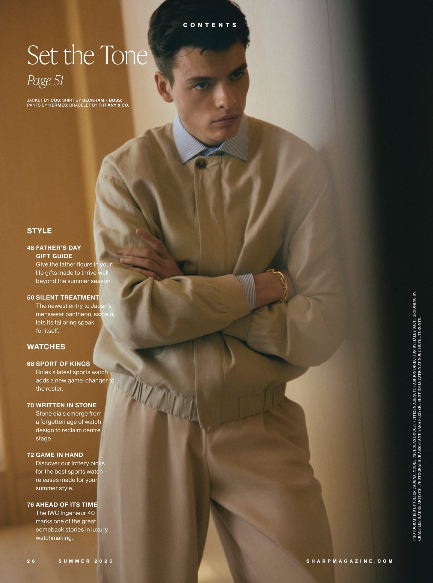 Sharp Magazine - Summer 2025: Rising British Actor, Damson Idris In The New F1 Movie, Montreal’s Grand Prix, Guide To Securing Your Best Golf Season Yet, Canada’s Newest Michelin Restaurants & More!