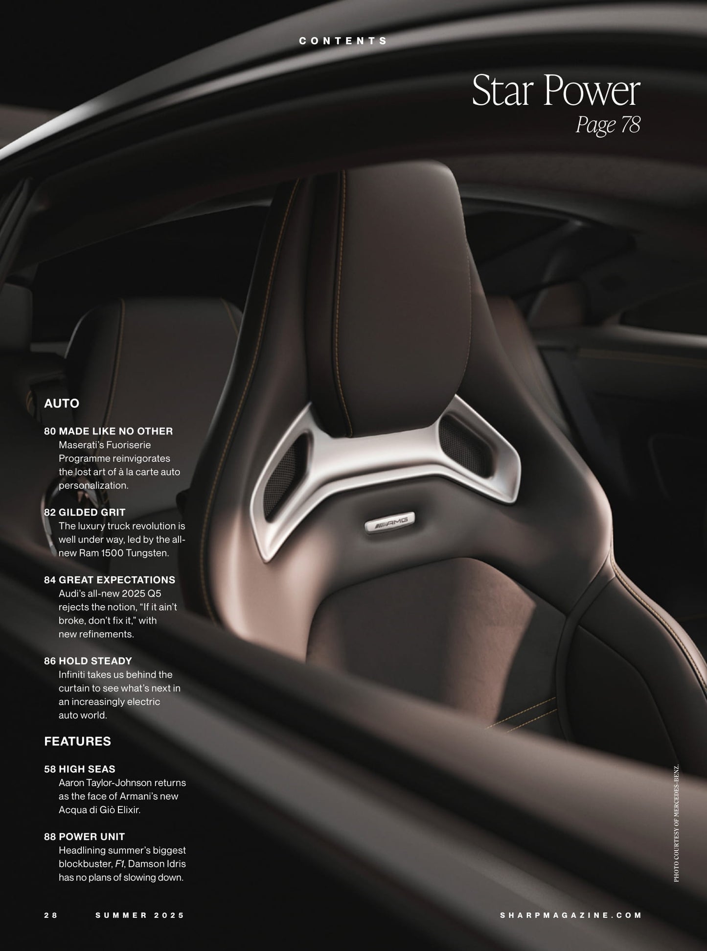 Sharp Magazine - Summer 2025: Rising British Actor, Damson Idris In The New F1 Movie, Montreal’s Grand Prix, Guide To Securing Your Best Golf Season Yet, Canada’s Newest Michelin Restaurants & More!