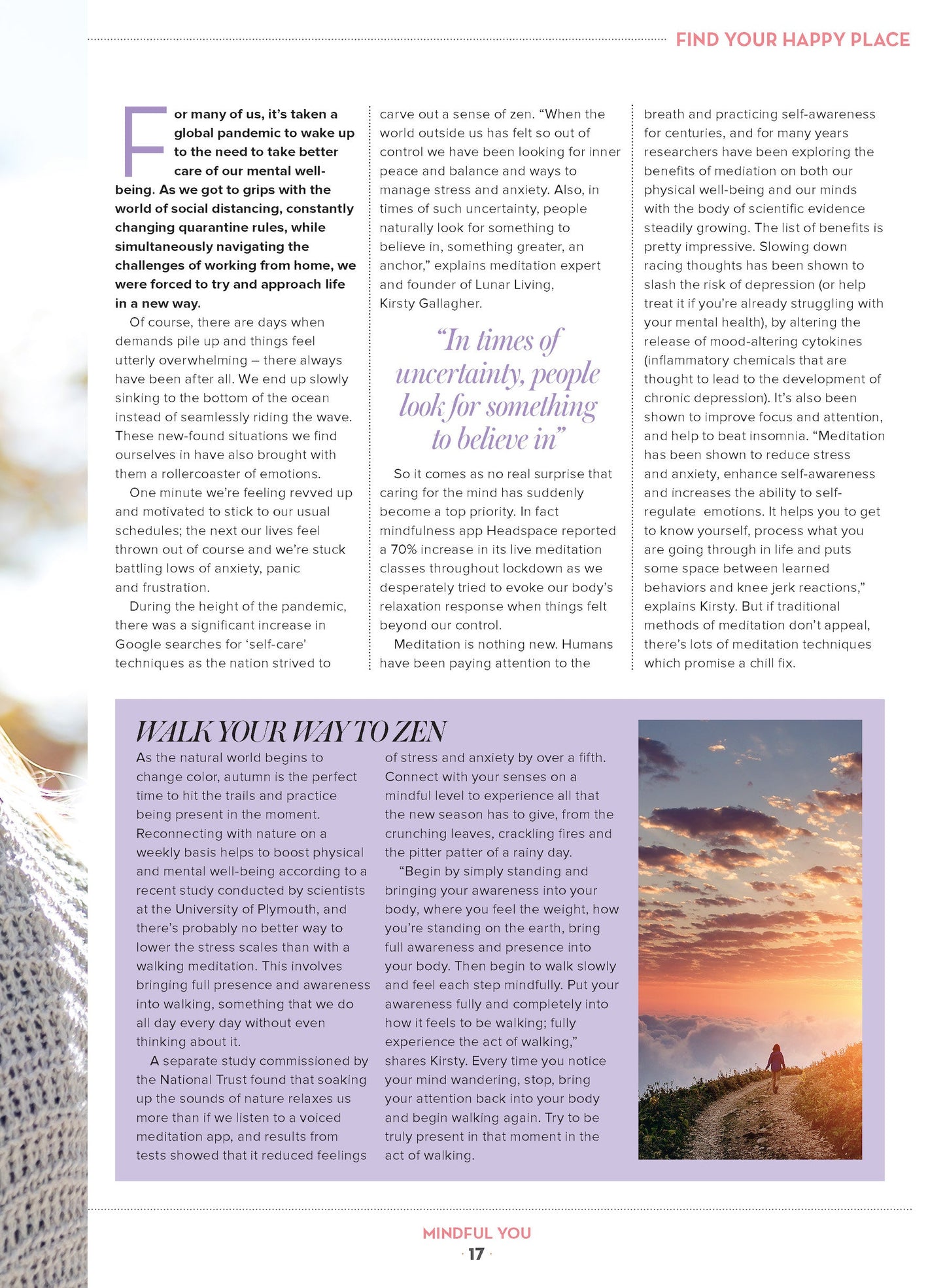 Mindful You - Take A Mindful Moment:  Disconnect, De-Stress, Yoga, Calm, Pandemic, Mindful Eating, Minimalist Lifestyle, Brain Fog, Nature, Organize, Workspace Wellbeing, Routine & Conquer Deadlines!