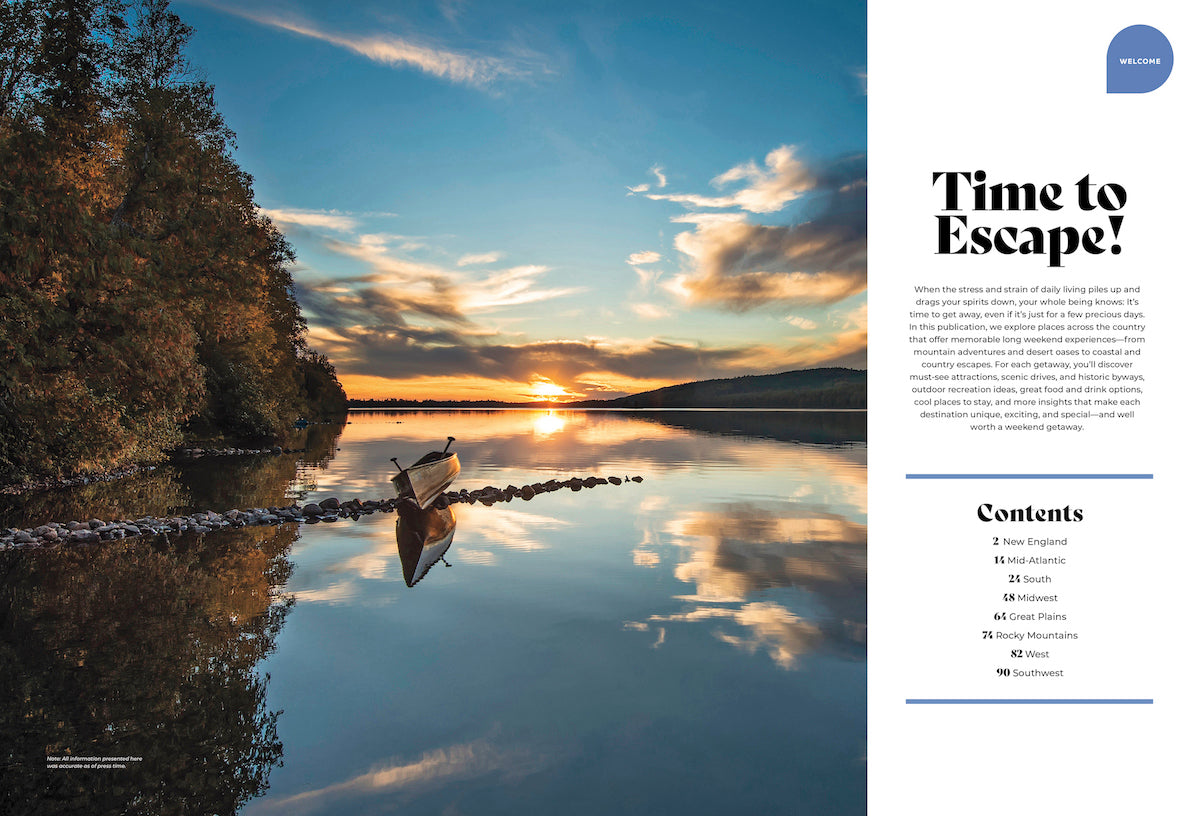 See America - Weekend Getaways: A Coast To Coast Adventure, 48 Places To Visit, Must See Attractions, Best Food & Drinks, Where To Play & Stay, From Bristol Rhode Island, to Woodstock Vermont & More!