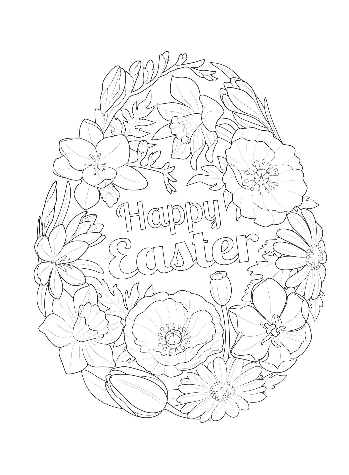Easter Coloring - March 2024: 32 Spring Designs, Adult Coloring Book, Flowers, Plants, Gardens, Animals, Easter Eggs, Bunnies, Enhance Creativity, Brain Break, De-Stress, Unplug, Self-Care & Draw!