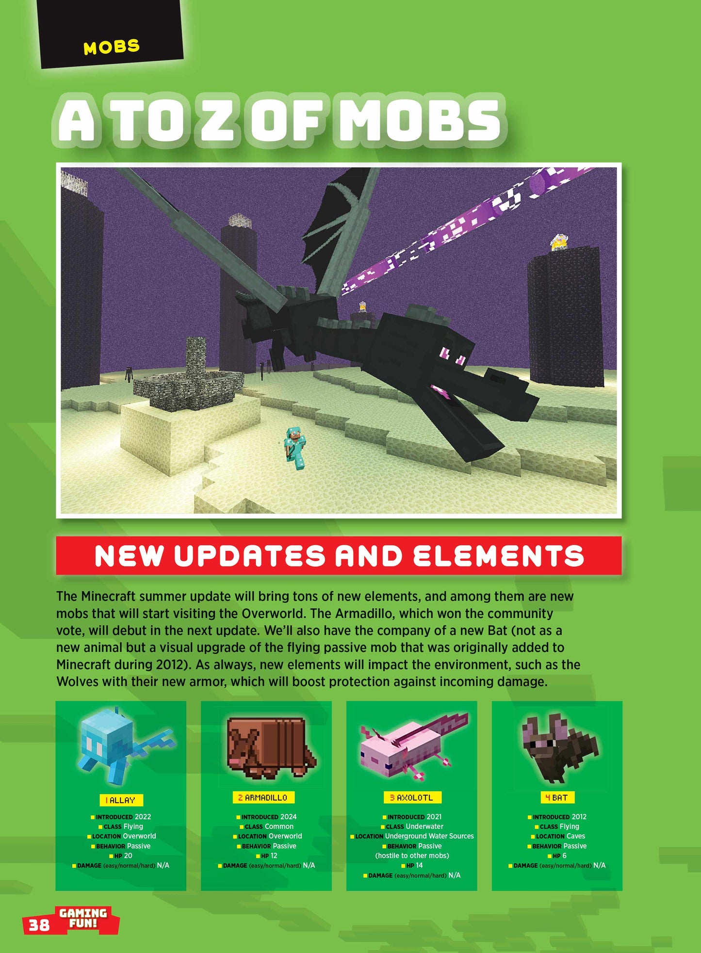 Minecraft - Essential Guide: Summer Update, Minecraft Movie, Jack Black, Wolf Armor, New Bat Design, Pots Storage, Strategies For Trial Chambers, Jurassic World, Star Wars, Nerf World, Maps & Posters!