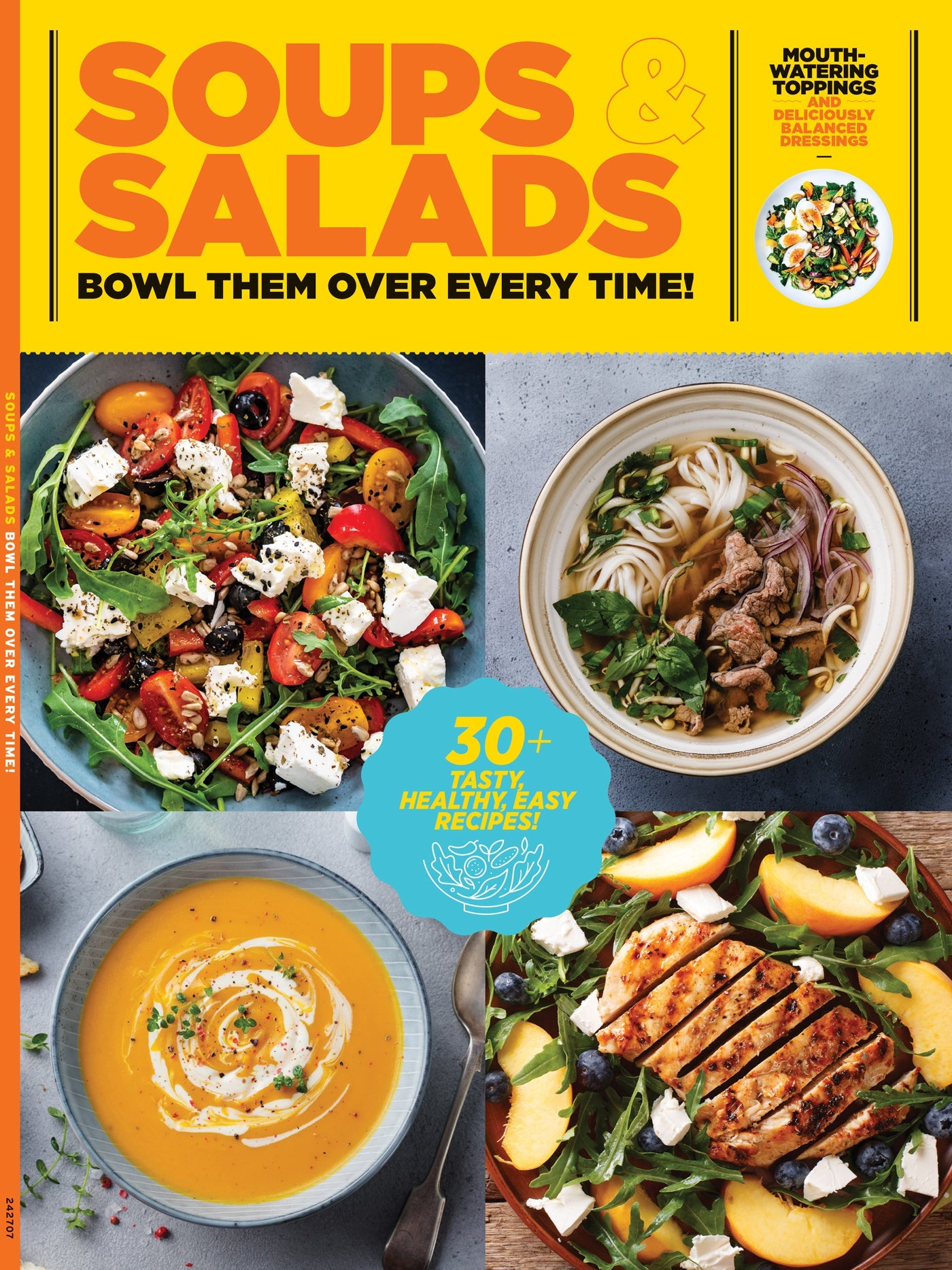 Soups & Salads - 30+ Tasty, Healthy, Easy Recipes, Culinary Guide, Mirepoix, Roux, Master Stocks & Broths, Homemade Dressing, Greek Salad, Taco Salad, Shrimp Caesar, Gazpacho, Pho, Minestrone & More!