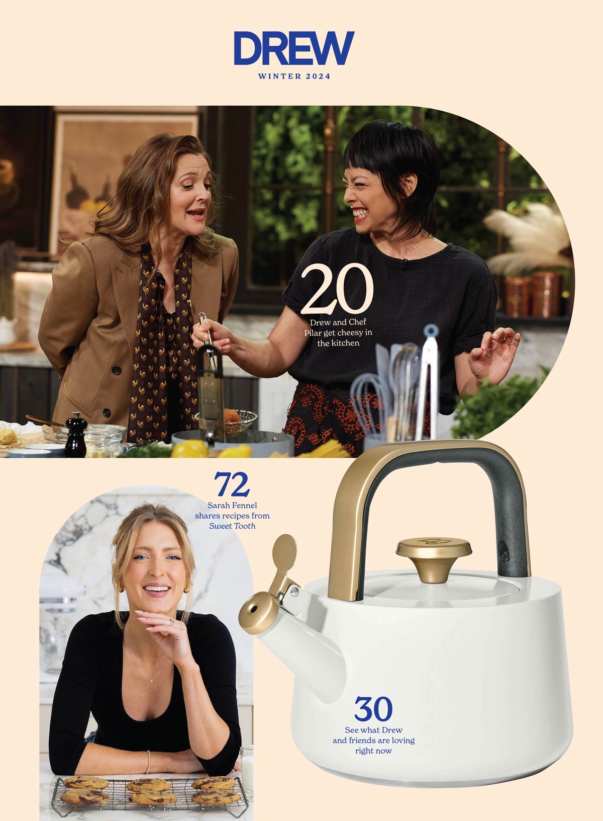 DREW Barrymore Magazine - Winter 2024 Issue: 100+ Holiday Ideas, Budget-Friendly Gift Guide, Cold Weather Beauty Tips, How To Boost Mood & Less Stress, Design Notes, Featuring Quinta Brunson & More!