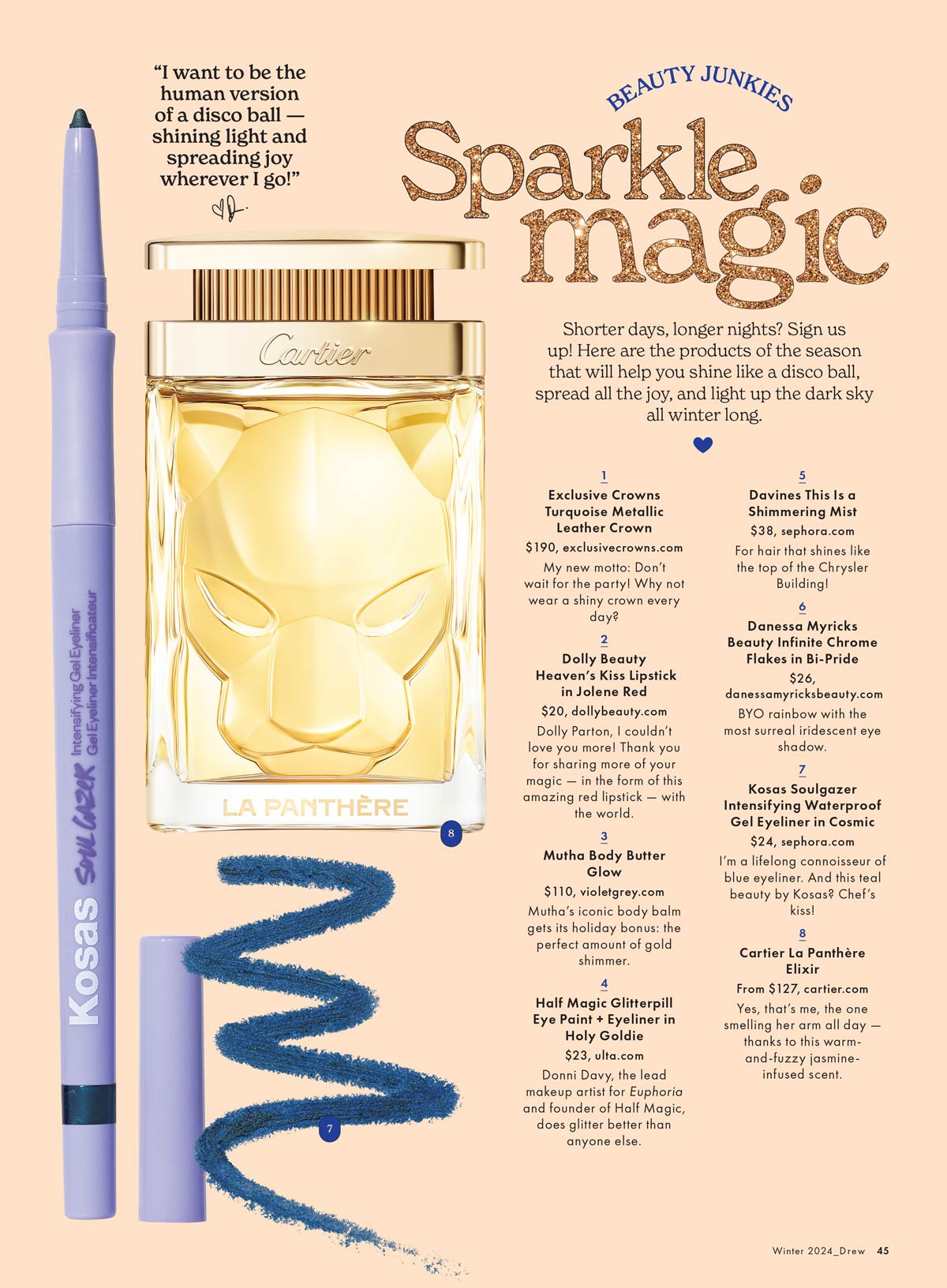 DREW Barrymore Magazine - Winter 2024 Issue: 100+ Holiday Ideas, Budget-Friendly Gift Guide, Cold Weather Beauty Tips, How To Boost Mood & Less Stress, Design Notes, Featuring Quinta Brunson & More!