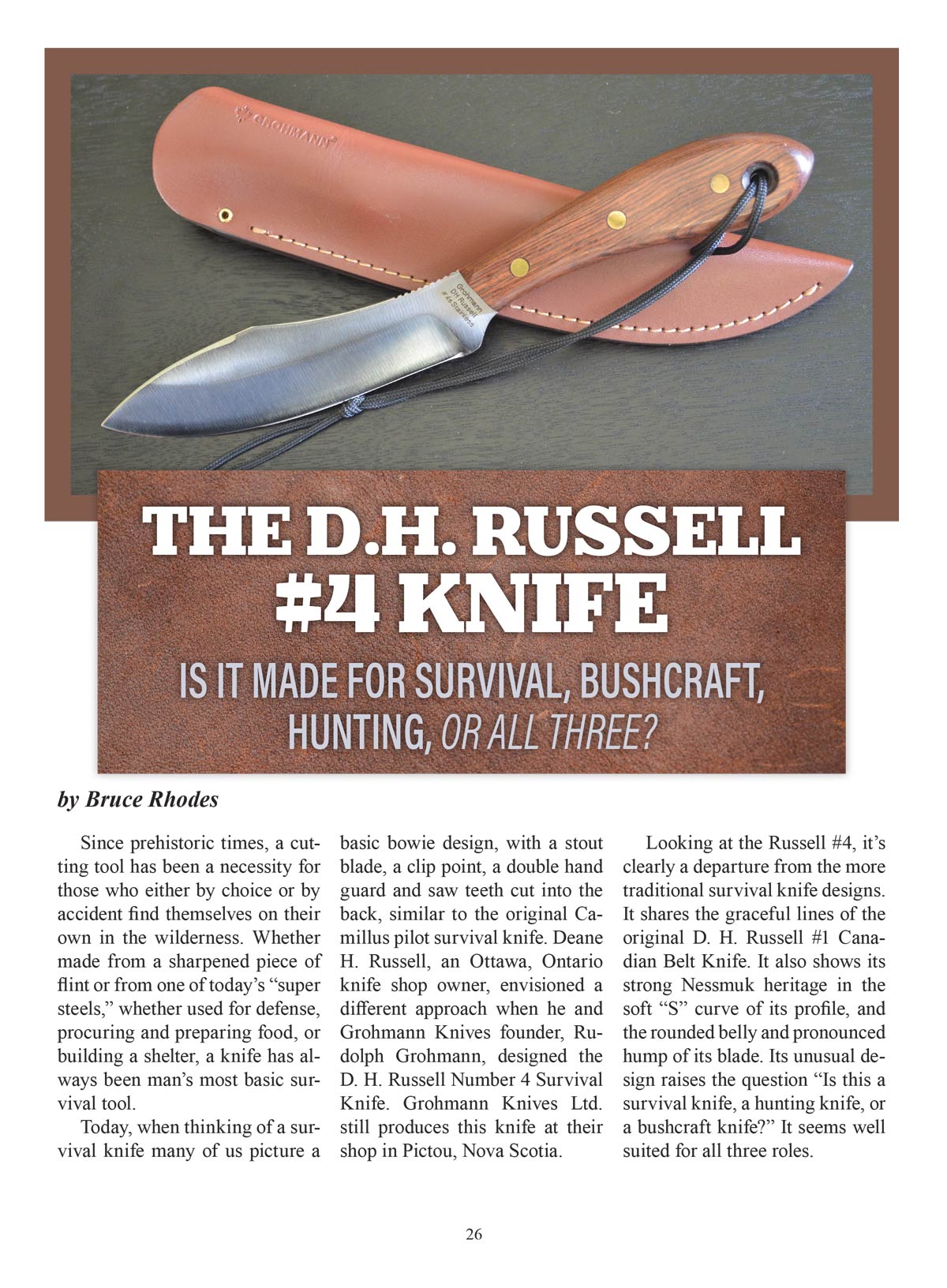 Backwoodsman - Winter 2024 Issue: Ultimate Guide For Modern Frontiersman (And Woman), Survival Mastery With EJ Snyder & Cat Bigney, When Your One Knife Is A Bayonet & The Bear Man Of Admiralty Island