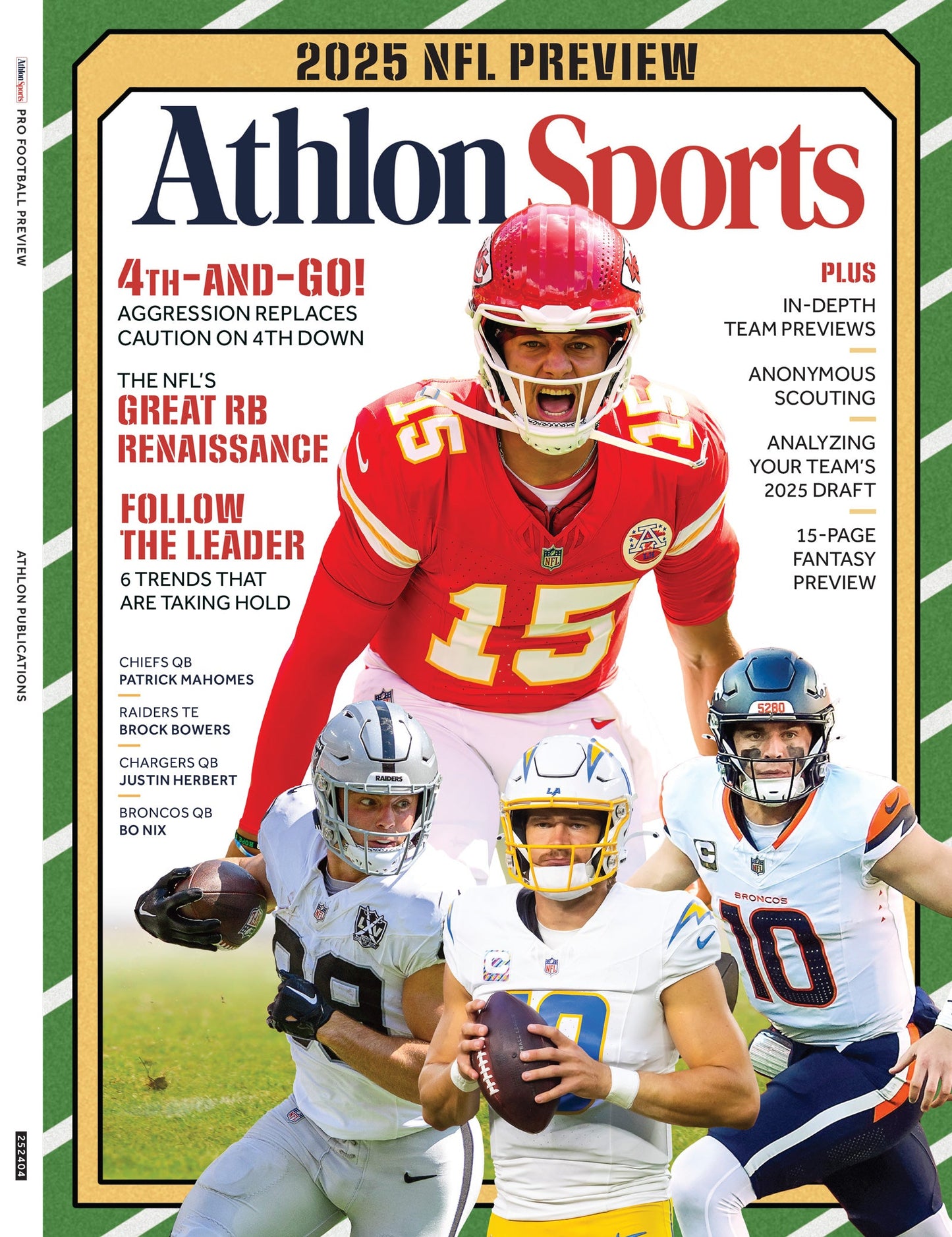 NFL Pro Football Preview 2025 - Athlon Sports: 6 Game-Changing Trends, In-Depth Team Insights, Scout Secrets, Draft Analysis, Fantasy Picks, Team Reviews & More!