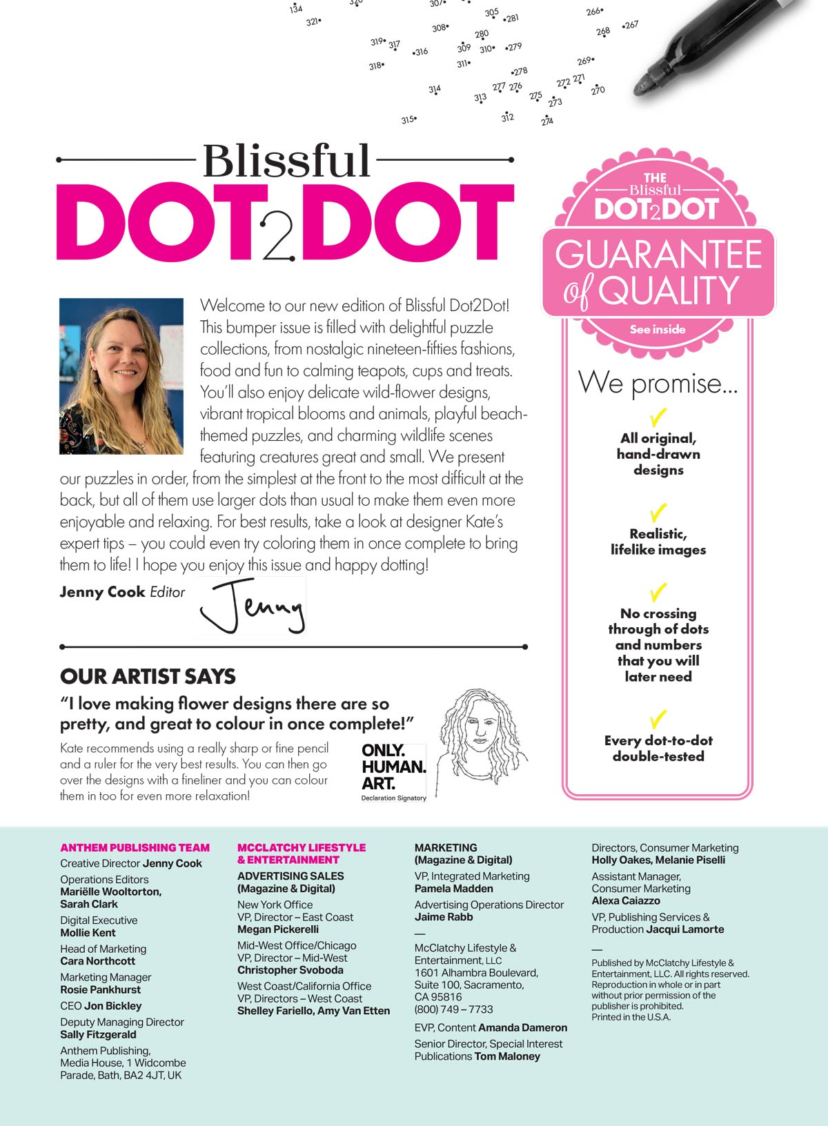Blissful - Calming Dot to Dot: Designs Inspired By The 1950's, Tea Time, Tropical Vibes & Flowers, Perfect & Fun For All Ages, Connect The Dots & Then Color, Boost Focus, Improve Concentration & More!