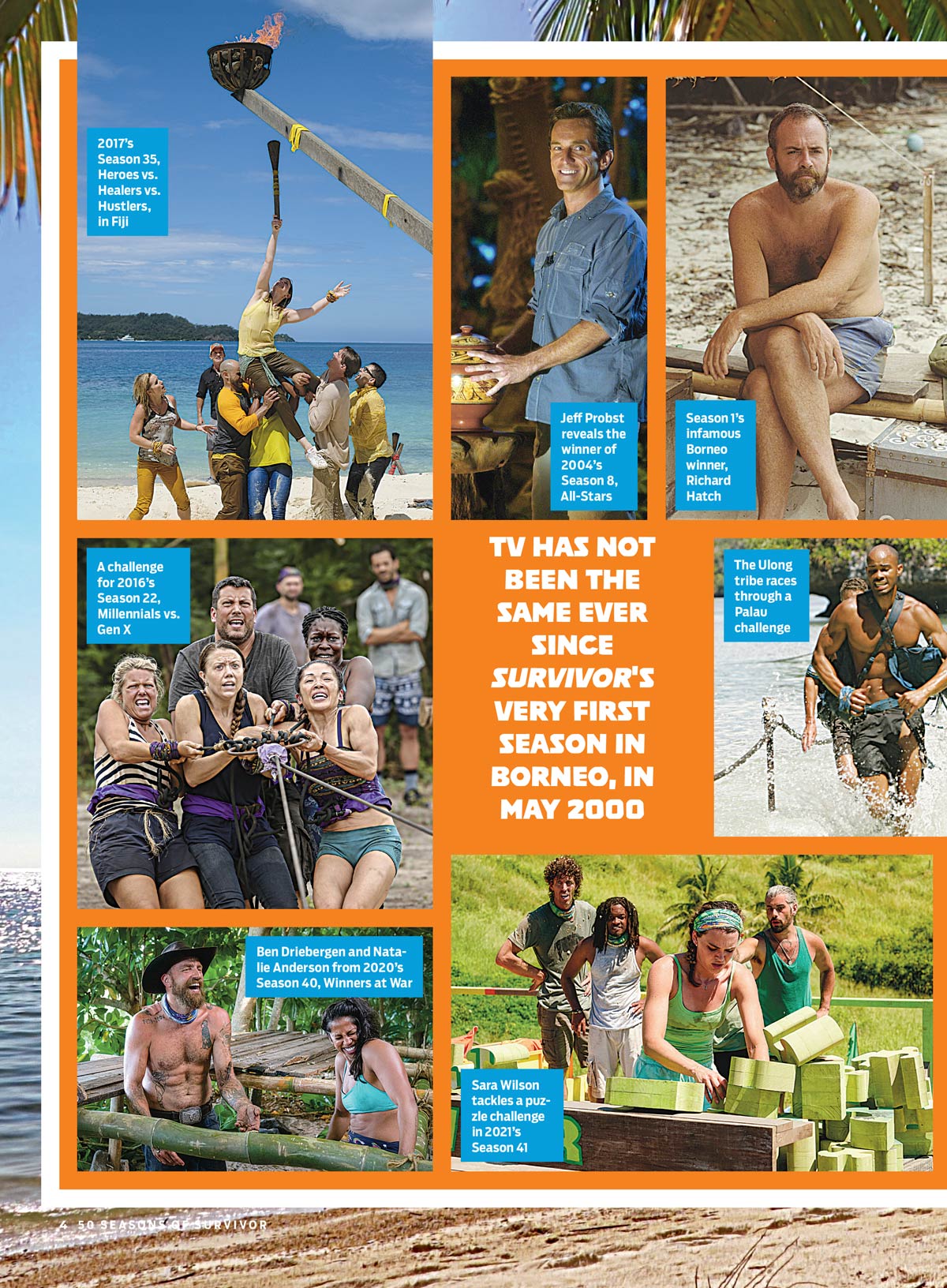 TV Guide - Survivor: Special Collector's Issue, Celebrate 50 Unforgettable Seasons, The Cast, Unforgettable Blindsides, Strategic Twists, Shocking Tribal Councils, Legendary Players & More!
