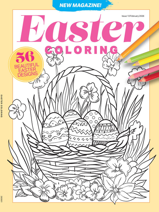 Easter - Coloring Book: 56 Beautiful Designs To Celebrate The Holiday, Perfect Coloring Book For All Ages, Spring Into Creativity, Relax Your Mind, Unwind, Reduce Anxiety, Stress & More!