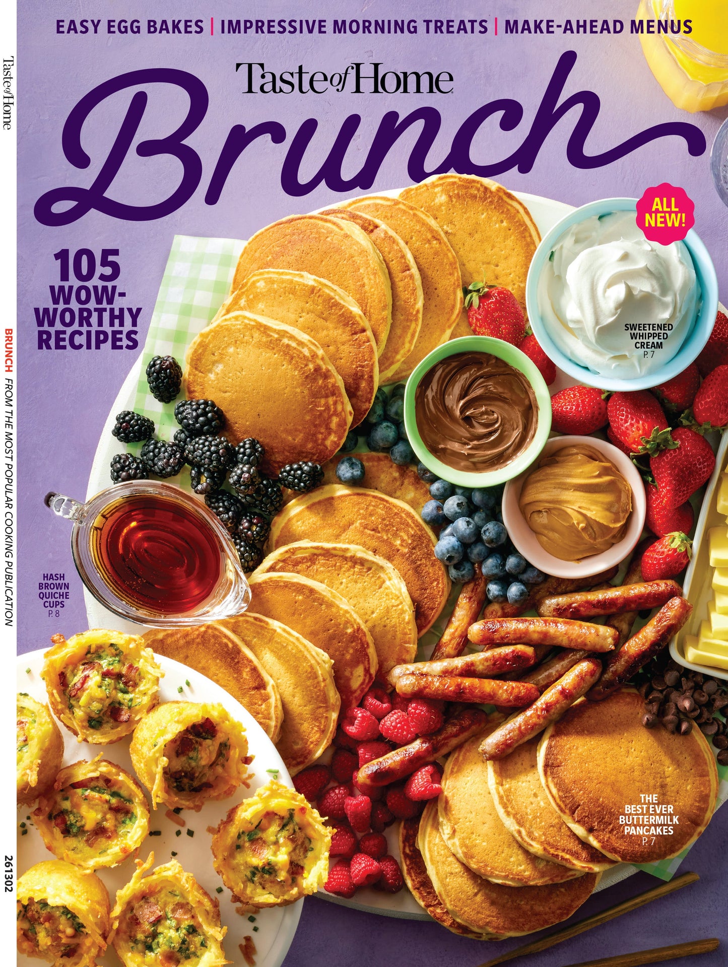 Taste of Home - Brunch: 105 Wow-Worthy Recipes, Easy Egg Bakes, Impressive Morning Treats, Make Ahead Brunch Menus, Sausage, Hash Brown Quiche Cups, Pancakes, Fresh Berries, Whipped Cream & More!