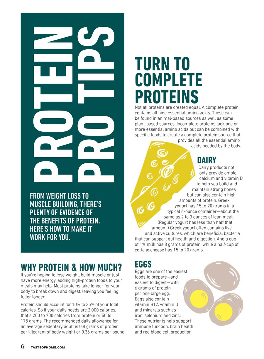 Taste of Home - Everyday Protein: 102 Easy Ways To Fuel Your Day, All New Hearty Entrees, Quick Breakfasts, Smart Snacks, Including Grilled Chicken-Avocado Bowl & More!