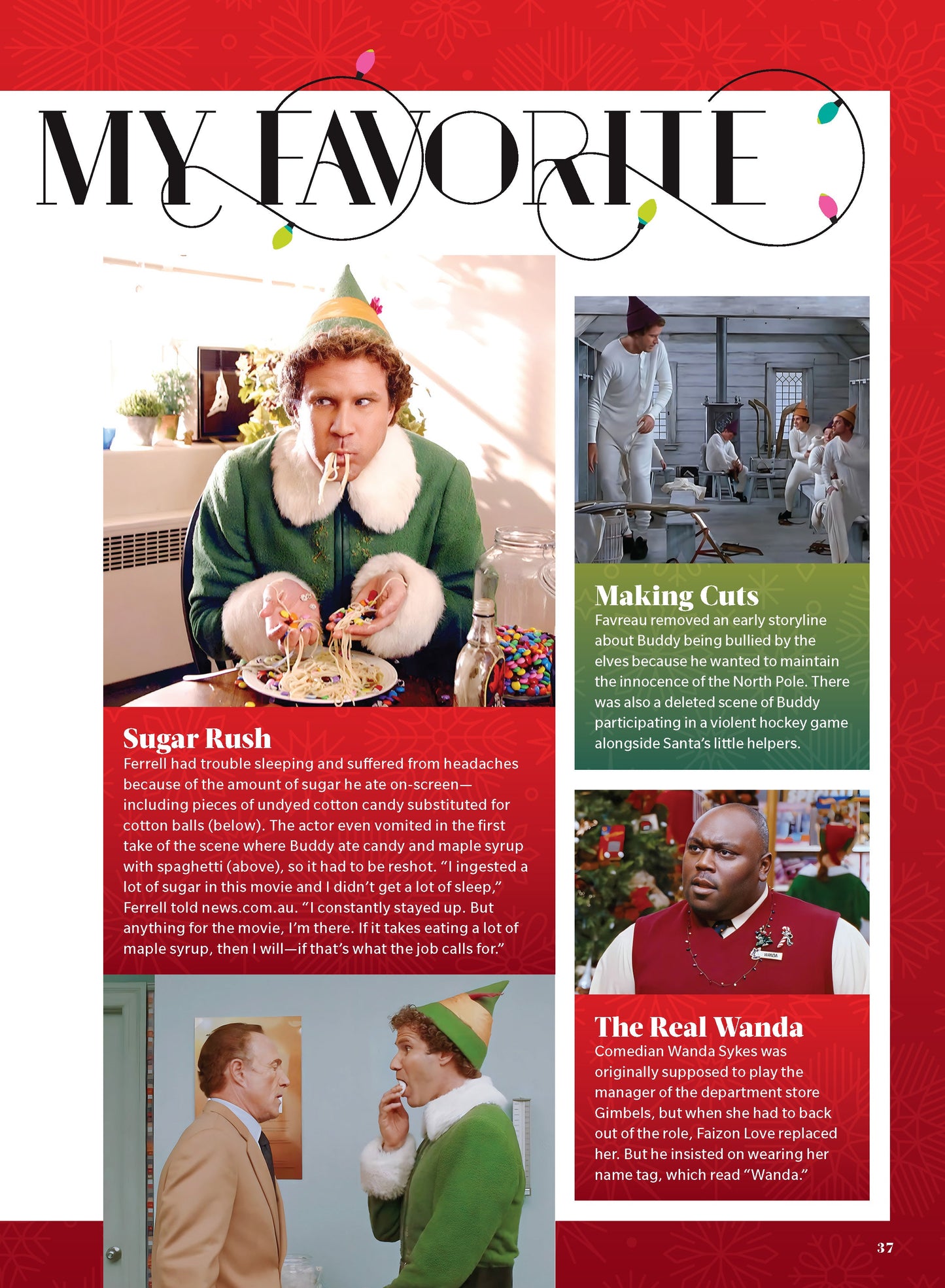 Elf + The Best Holiday Movies - Complete Fan Guide: Buddy The Elf, 20th Anniversary, Will Ferrell, Classics, Love Actually, Rudolph, Home Alone, White Christmas, Charlie Brown & Miracle On 34th Street