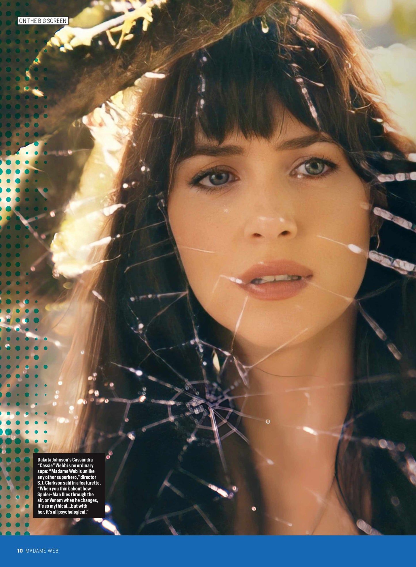 Madame Web - Fan Guide: Spider-Man's Ally, Girl Power, Dakota Johnson, Sydney Sweeney, Emma Roberts, Adam Scott, Characters, BTS, New Marvel Films & TV, Sneak Peaks, Deadpool, Ironheart, Blade & MCU!