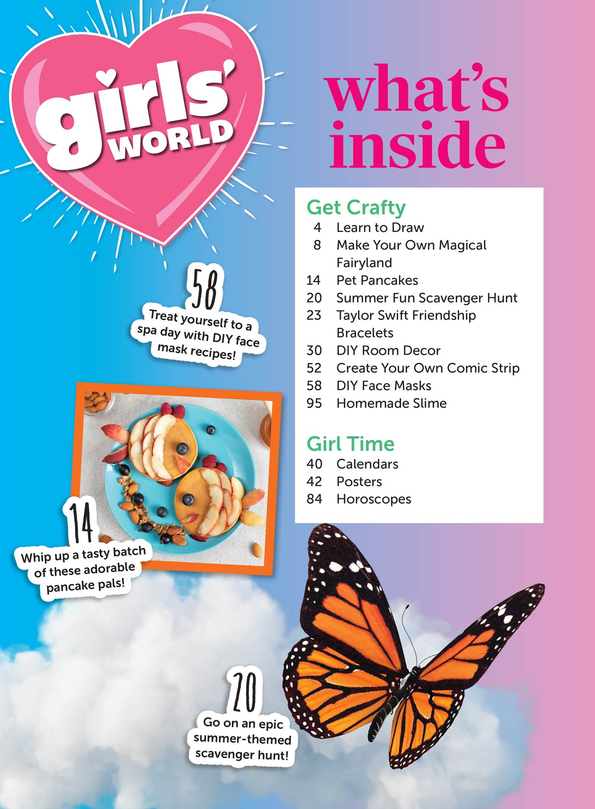 Girls' World - The Screen Free Summer Activity Book: Science Experiments, Unlock Creativity, Make A Fairy Garden, Free Posters, Draw Cute Critters, Design A Comic Strip, Solve The Mystery & More!